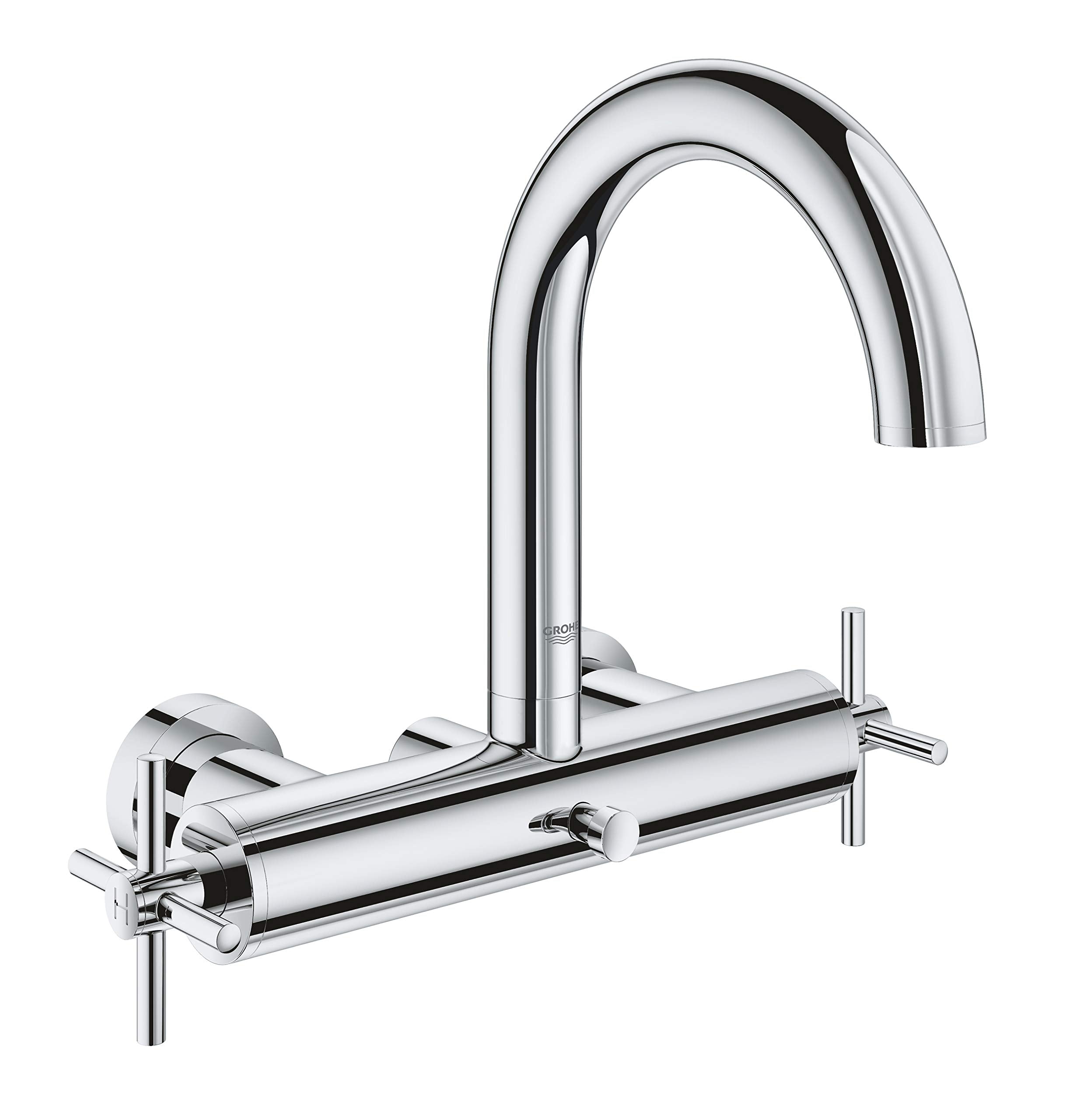 GROHE Atrio Bath/Shower Mixer 1/2" - Wall Mounted | Tubular Spout | Chrome Finish