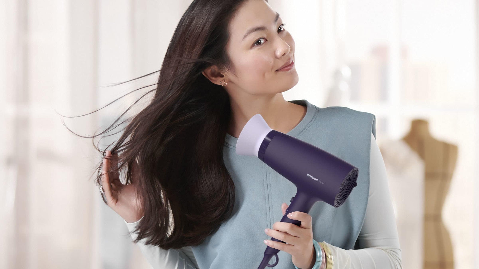 Philips 3000 Hair Dryer - Purple, BHD340