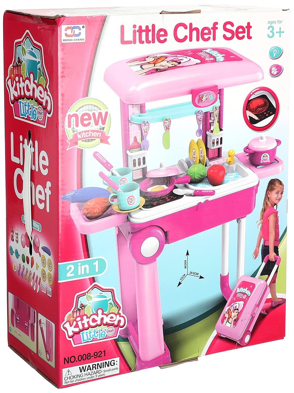 Xiong Cheng 2 in 1 Kitchen Playset for Girls - Multi Color