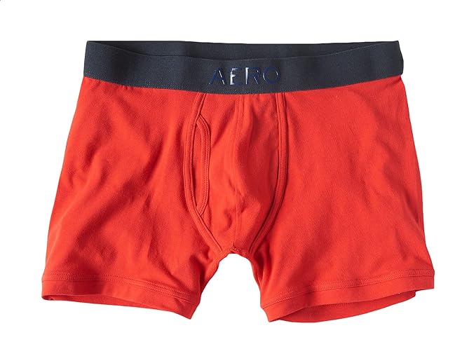 Aeropostale Rubberized Logo Knit Boxer Briefs , Red , XS