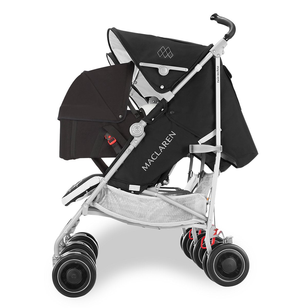 Maclaren Carrycot - Lay-flat environment for newborns up to 9kg or up to 65cm long, Ultra-soft breathable lining padded waterproof mattress, Fits Quest, Techno XT, Twin Techno Strollers