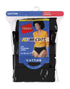 Hanes Women's Soft Cotton Tagless Hi Cut Panty, Multiple Packs, Black 10-pack, 6