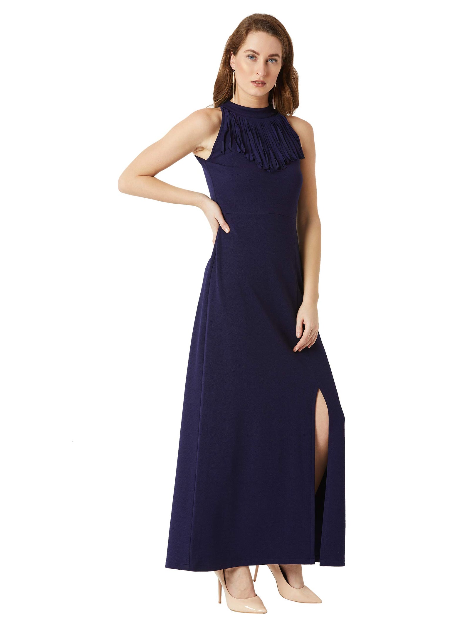 Miss Olive Women's Crepe Maxi Dress