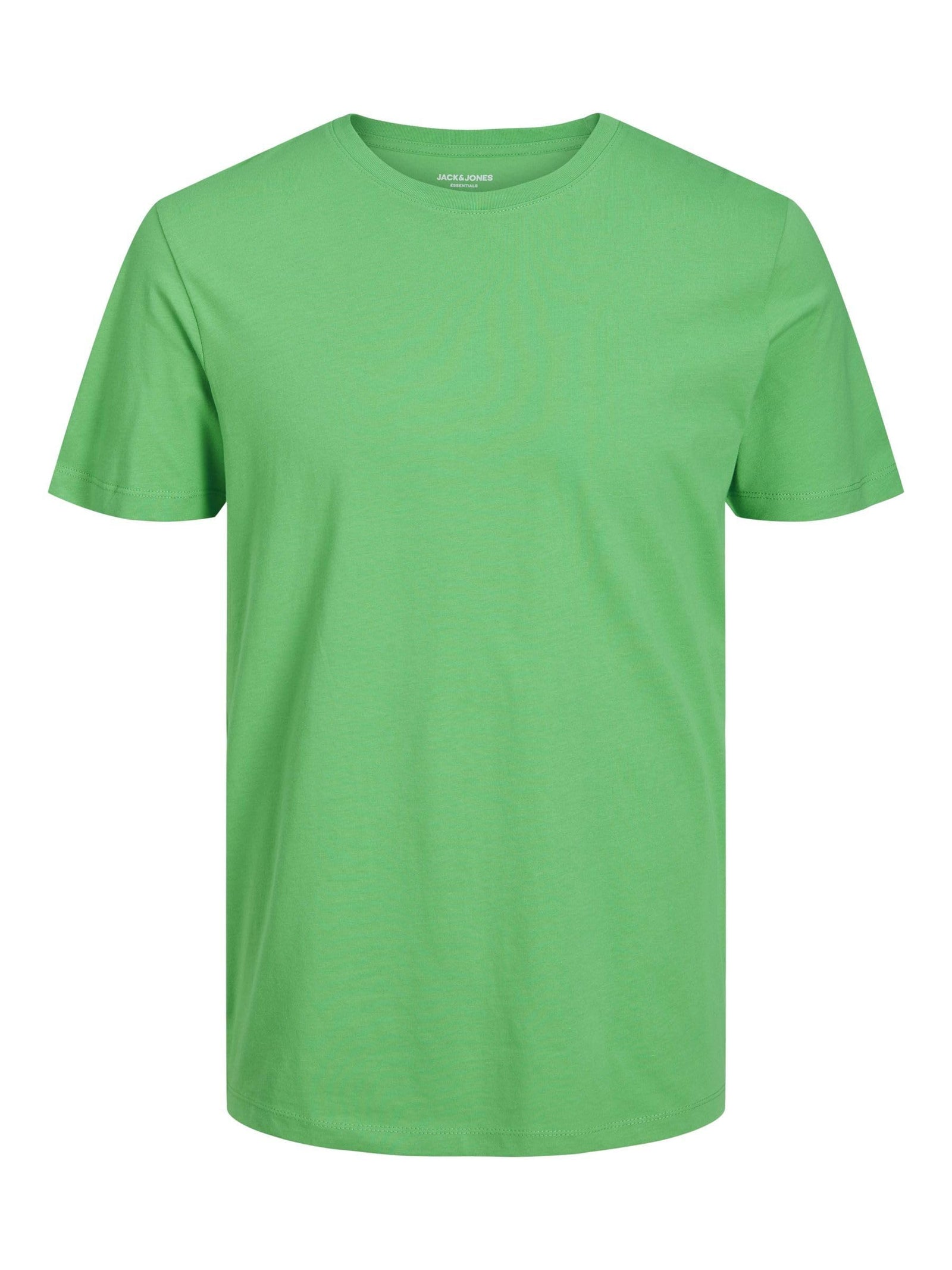 Jack & Jones mens JJEORGANIC Basic Tee O-Neck T-Shirt (pack of 1).GREEN