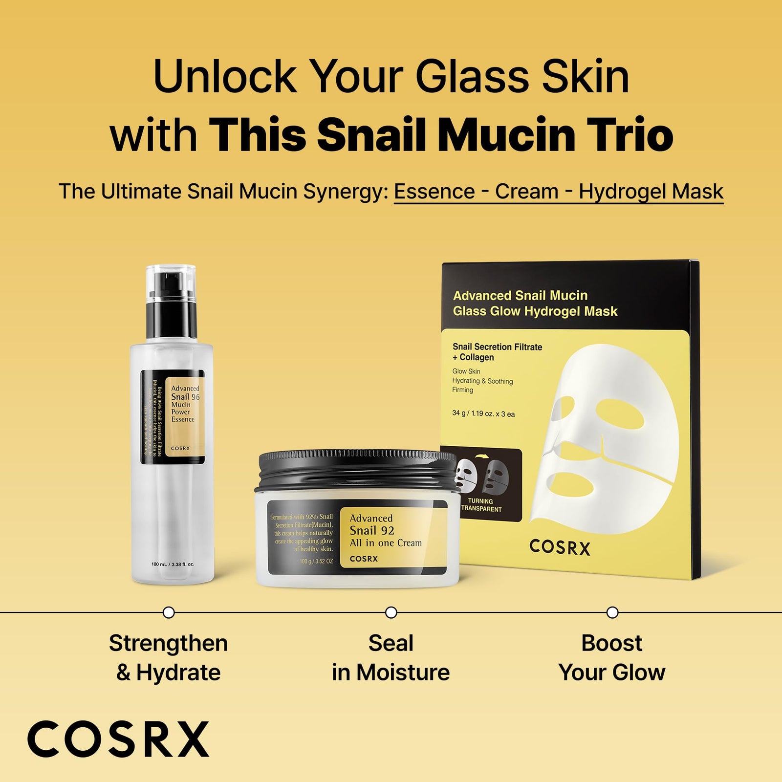 Cosrx, Advanced Snail 96 Mucin Power Essence , 3.38 Fl Oz (100 ml) -Open Box