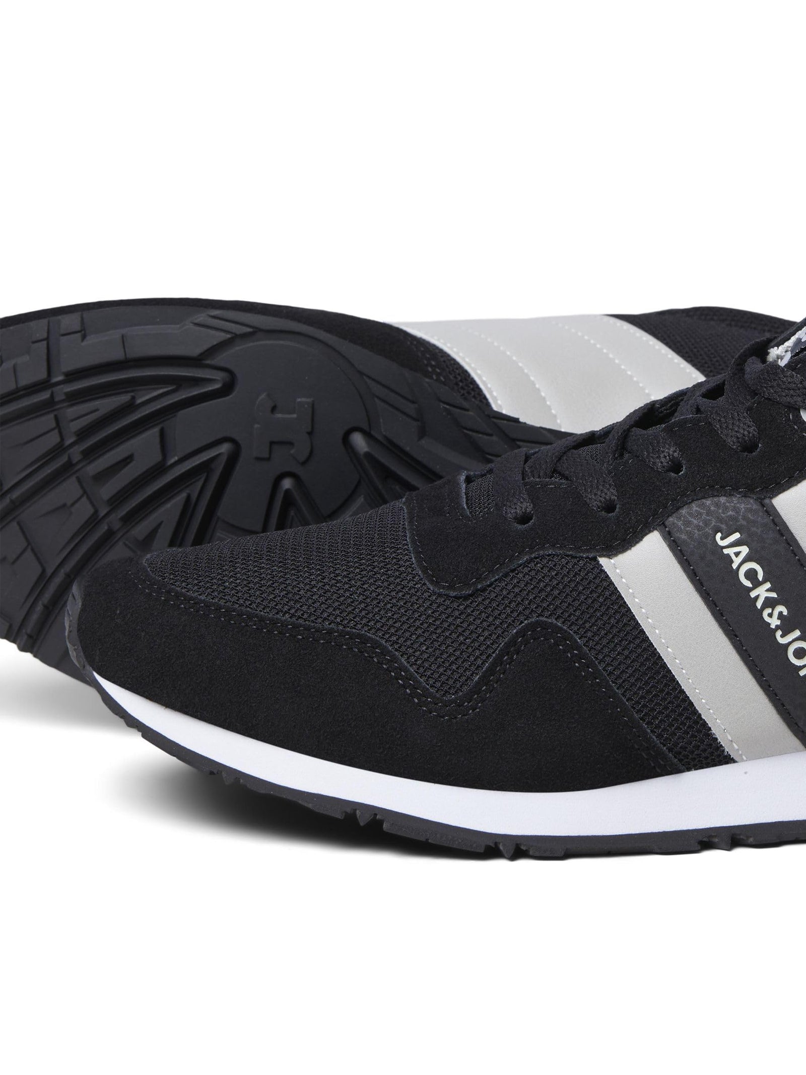 Jack & Jones Stellar Men's Mesh Trainer - Black/Anthracite - 12184143