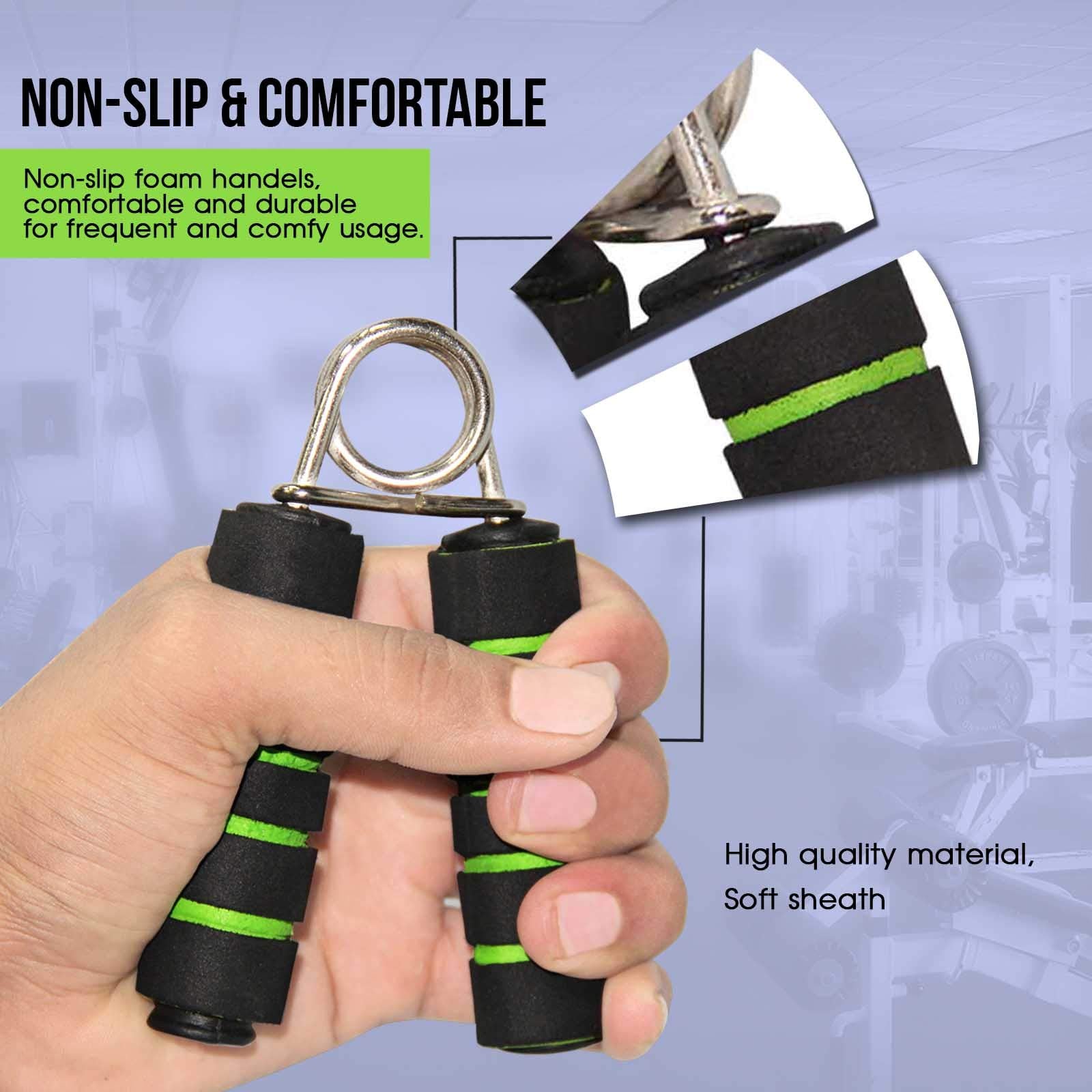 Mayor Nova 2 Pack Foam Hand Grip Exerciser Strengthener | Grip Trainer for Wrist and Forearm Workout | Carpal Tunnel Squeeze Therapy