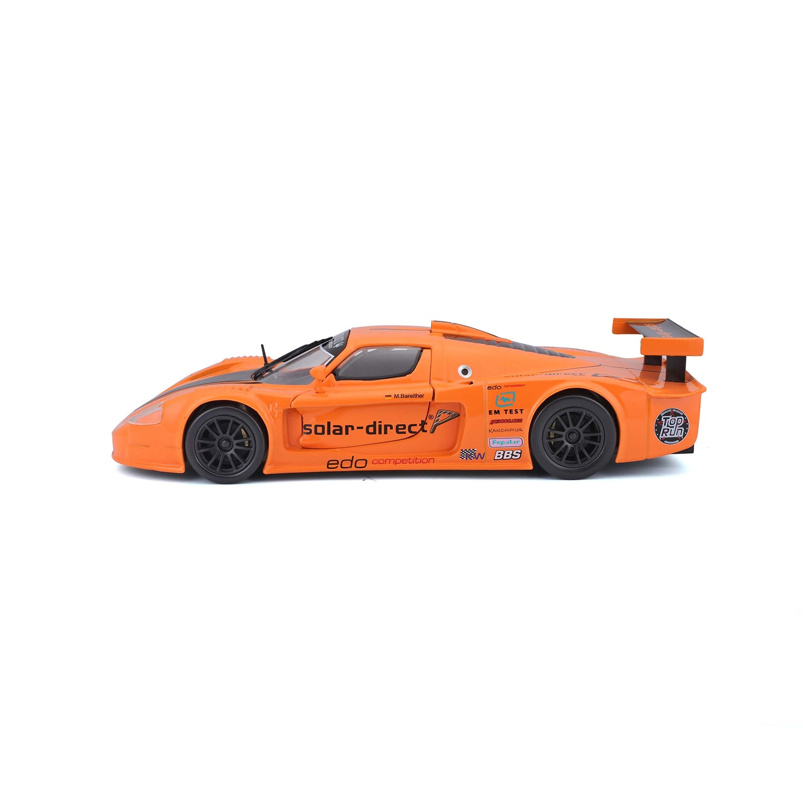 Bburago Maserati MC 12 1:24 Scale Diecast Car – Orange (Yellow 18-21078)