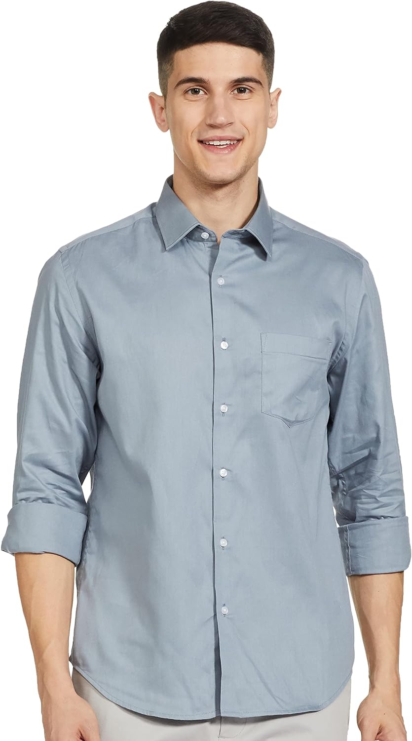 Diverse Men's Slim Fit Button-Down Shirt (Dcmff01Sc15L40-3045N)