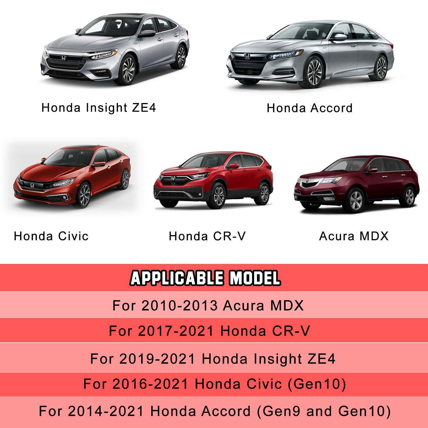 bonbo Red Sports Aluminum Steering Wheel Paddle Shifter Extension Cover trim interior Accessories for Honda Accord Civic Insight CR-V