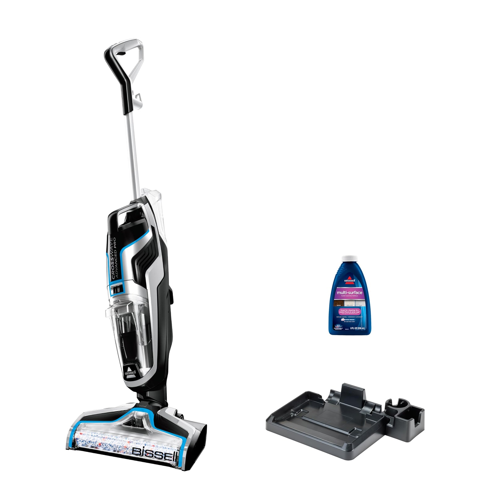 BISSELL CrossWave Advanced Pro 2223E – Multi-Surface Wet & Dry Vacuum Cleaner, Pet Hair Removal, Smart Clean Technology, Ideal for Hard Floors & Area Rugs