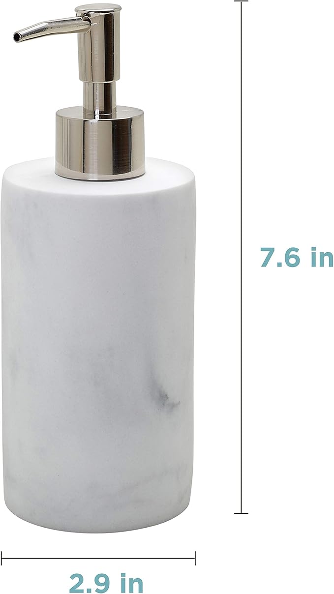 Zenna Home 050953062A Corin Lotion or Soap Dispenser, Marble Grey