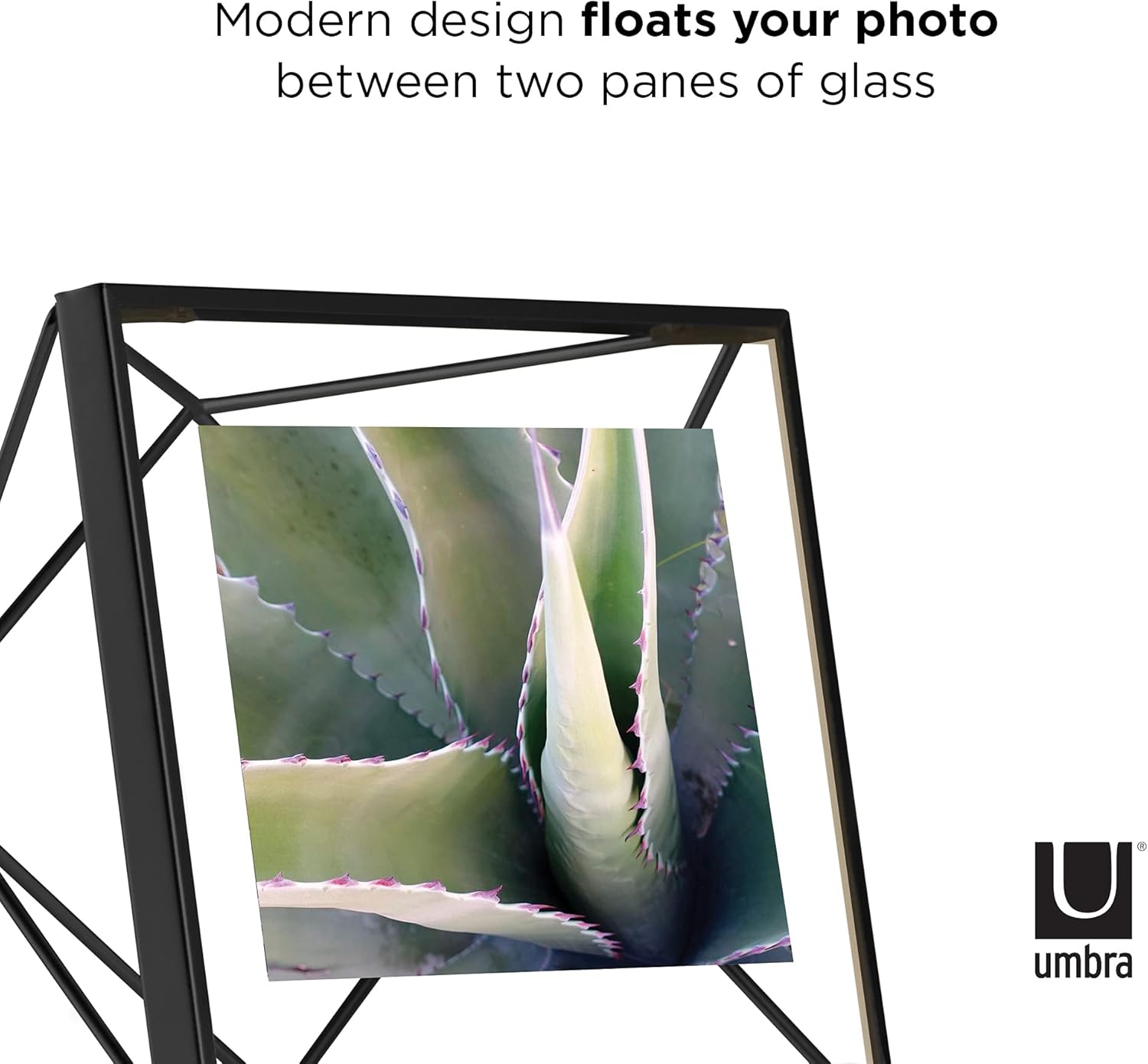 Umbra Prisma Multi Picture Frame – Photo Display for Desk or Wall, Chrome