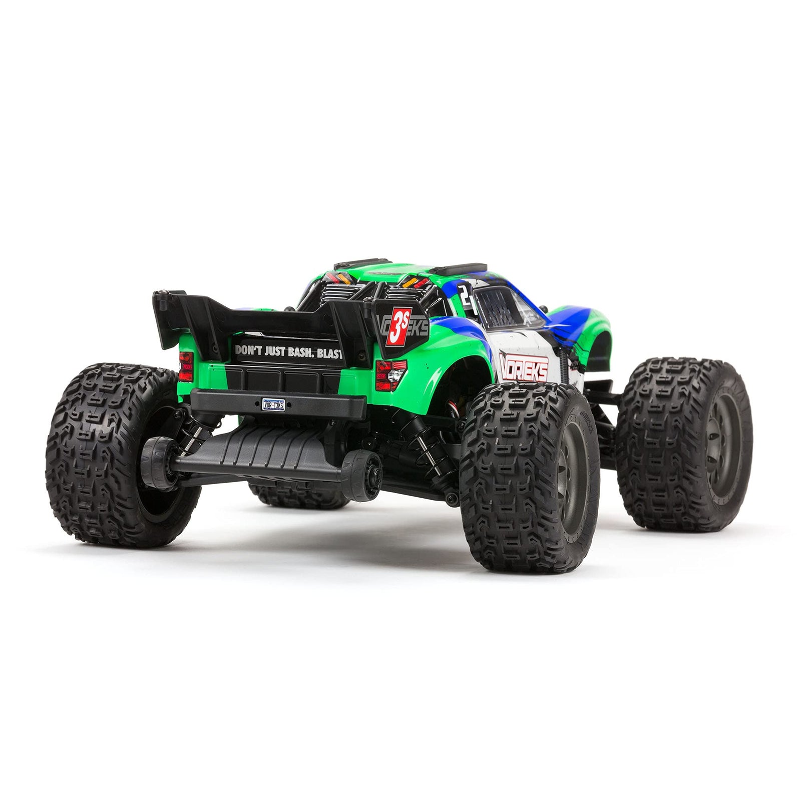 ARRMA RC Truck 1/10 VORTEKS 4X4 3S BLX Stadium Truck RTR (Batteries and Charger Not Included), Green, ARA4305V3T3