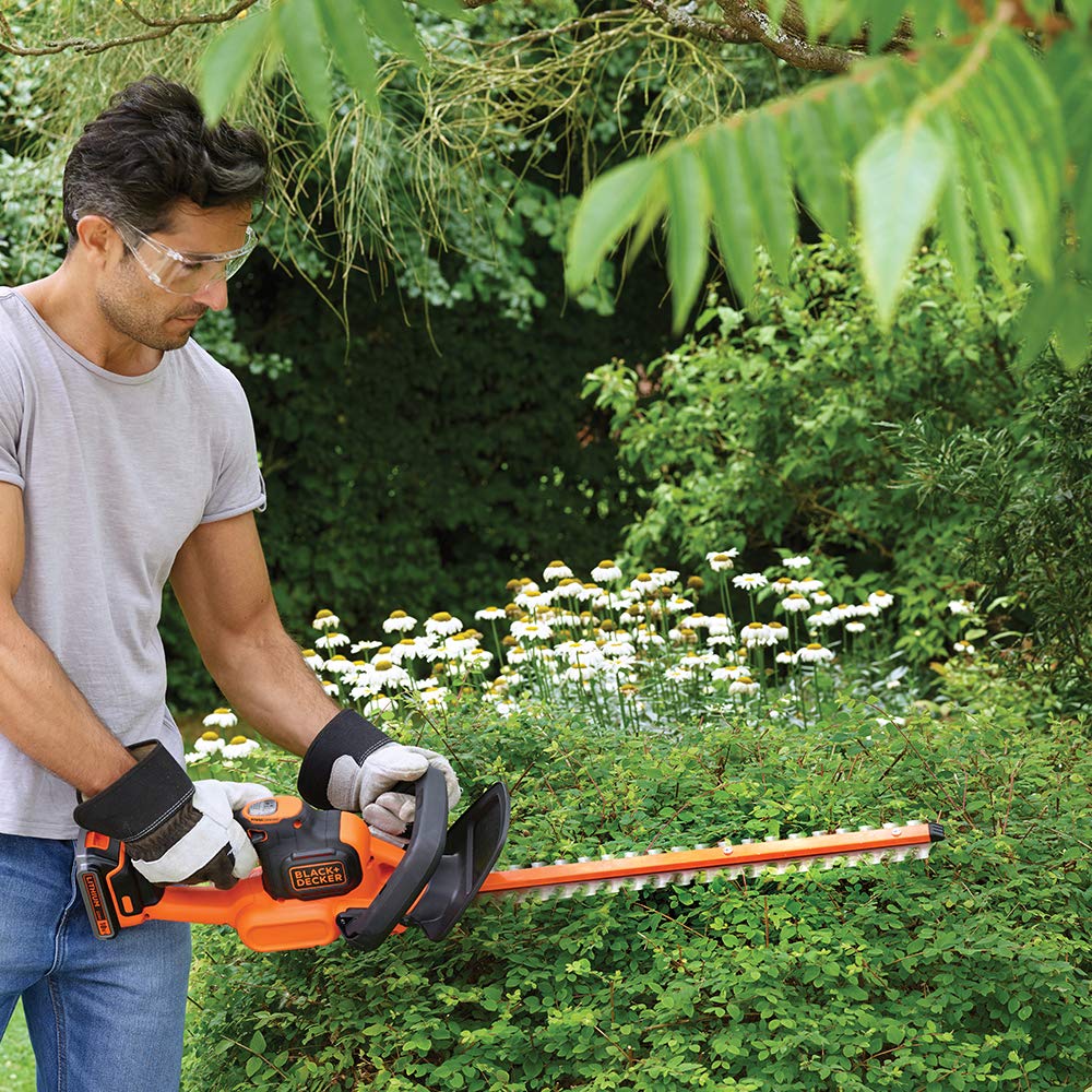 BLACK+DECKER 18V Cordless 45cm Anti-Jam Hedge Trimmer - Bare Unit (Battery not Included)