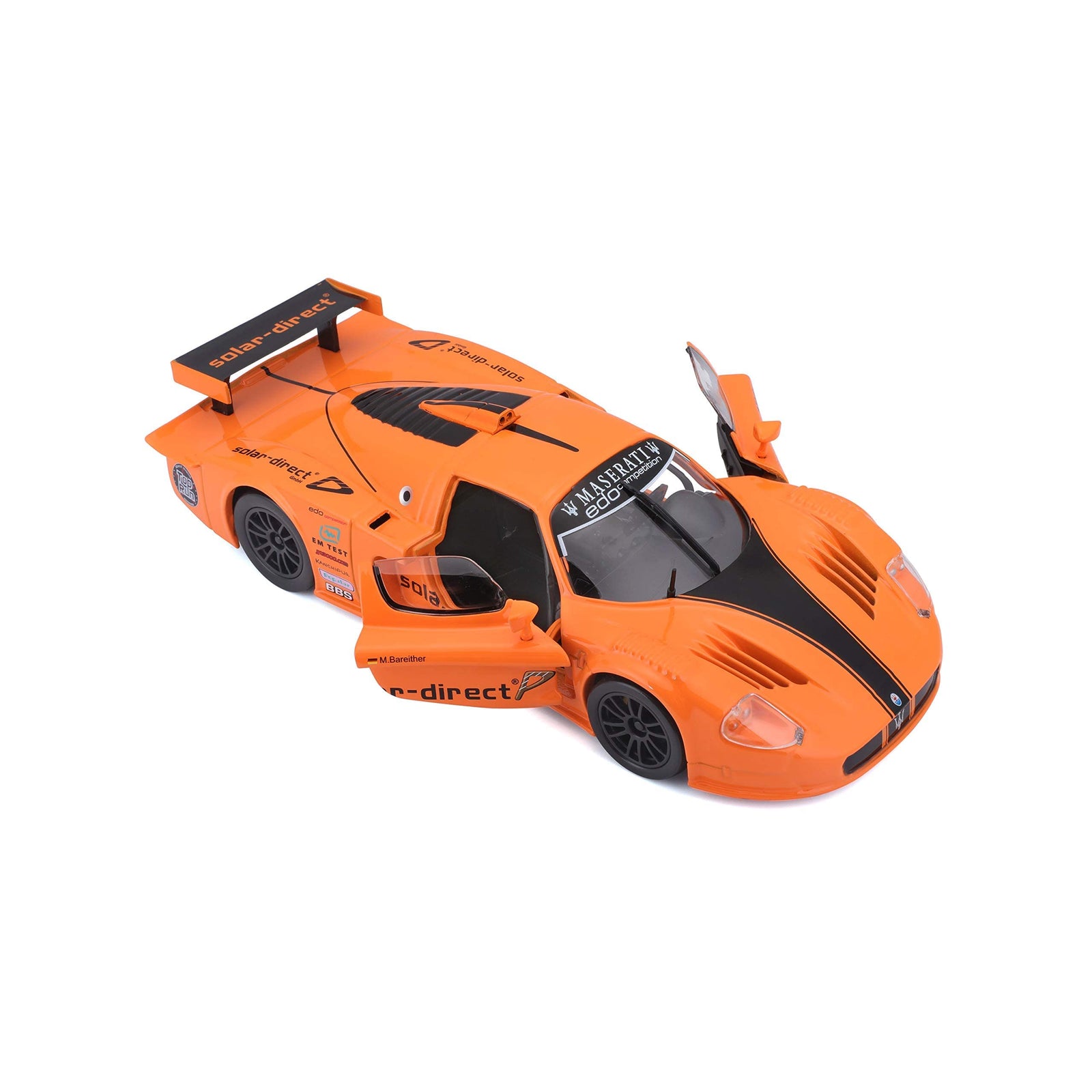 Bburago Maserati MC 12 1:24 Scale Diecast Car – Orange (Yellow 18-21078)