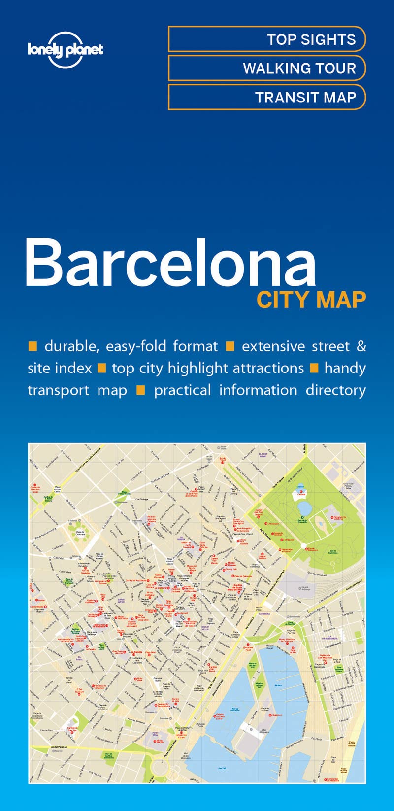 Lonely Planet Barcelona City Map