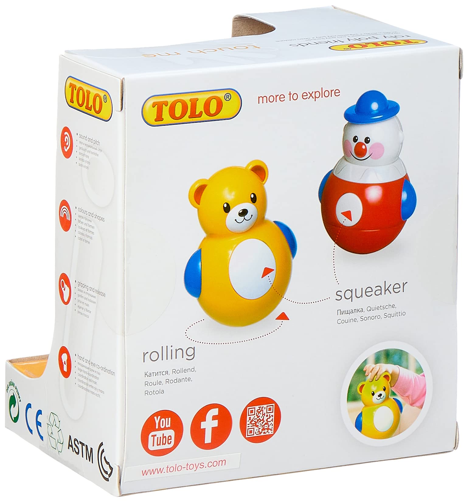 Tolo T86208 toys roly poly clown