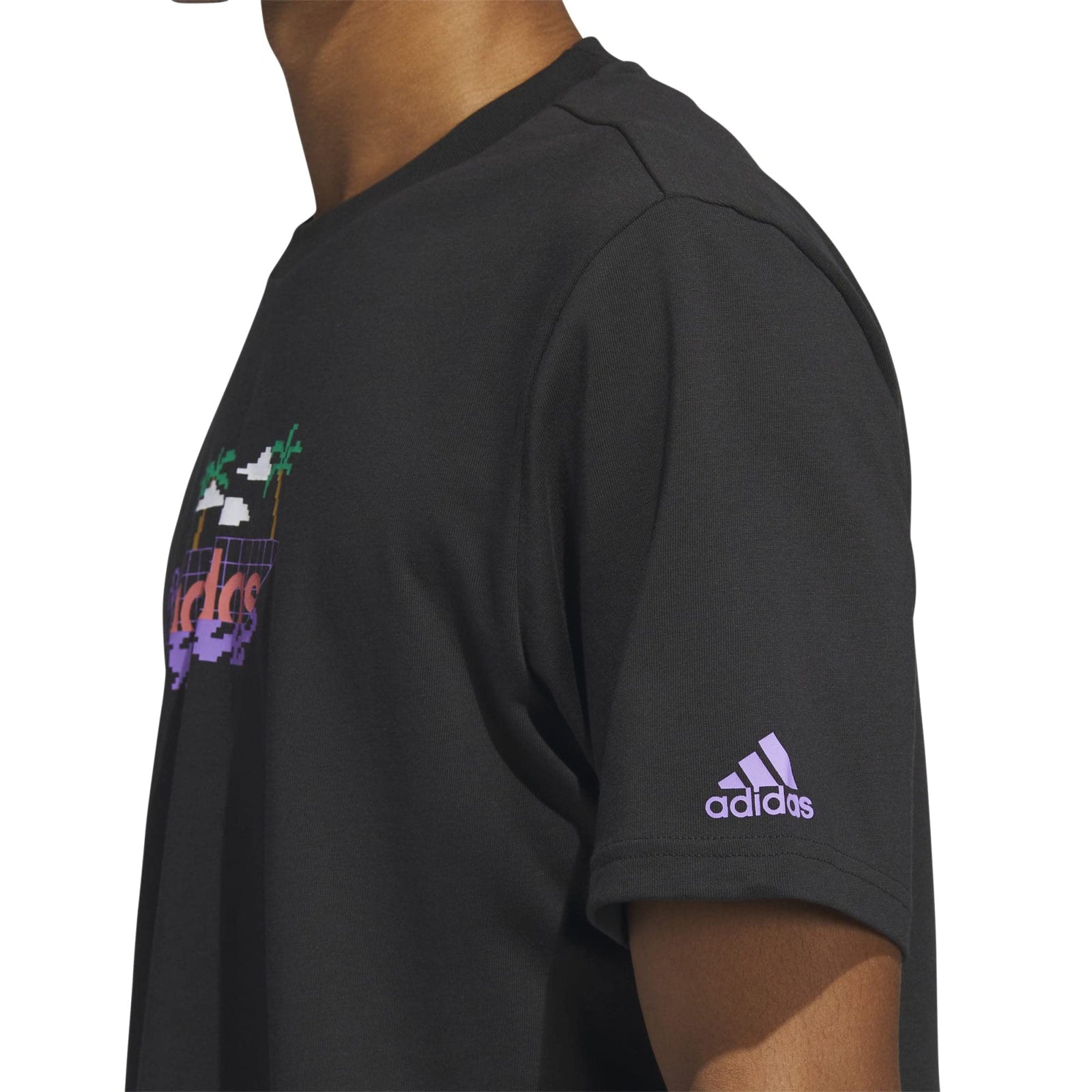 adidas Men's Linear Beach-Bit Short Sleeve Graphic T-Shirt