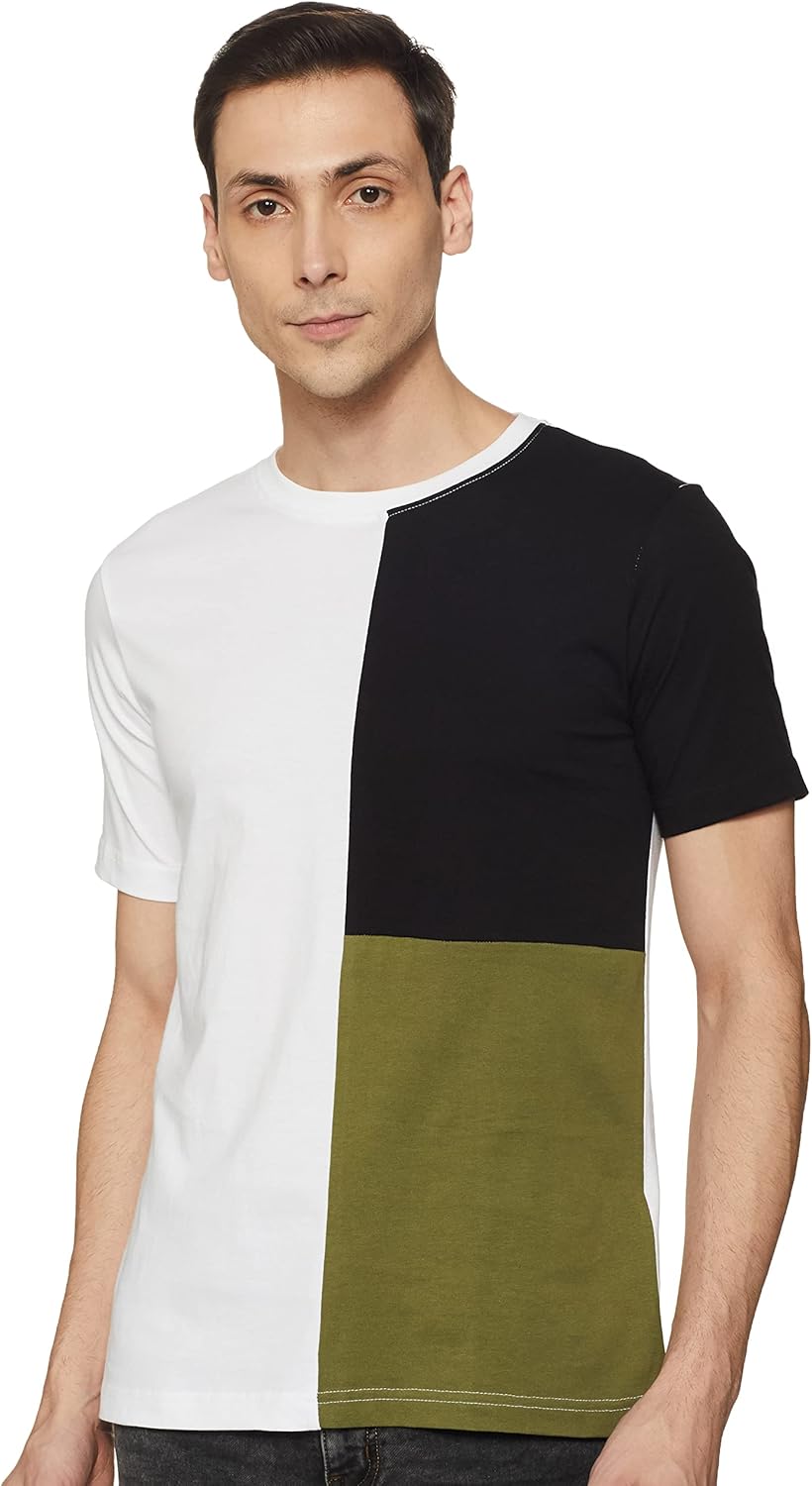 Amazon Brand - Symbol Men's Color Block Regular T-Shirt (SYM-T-CD1-D4)