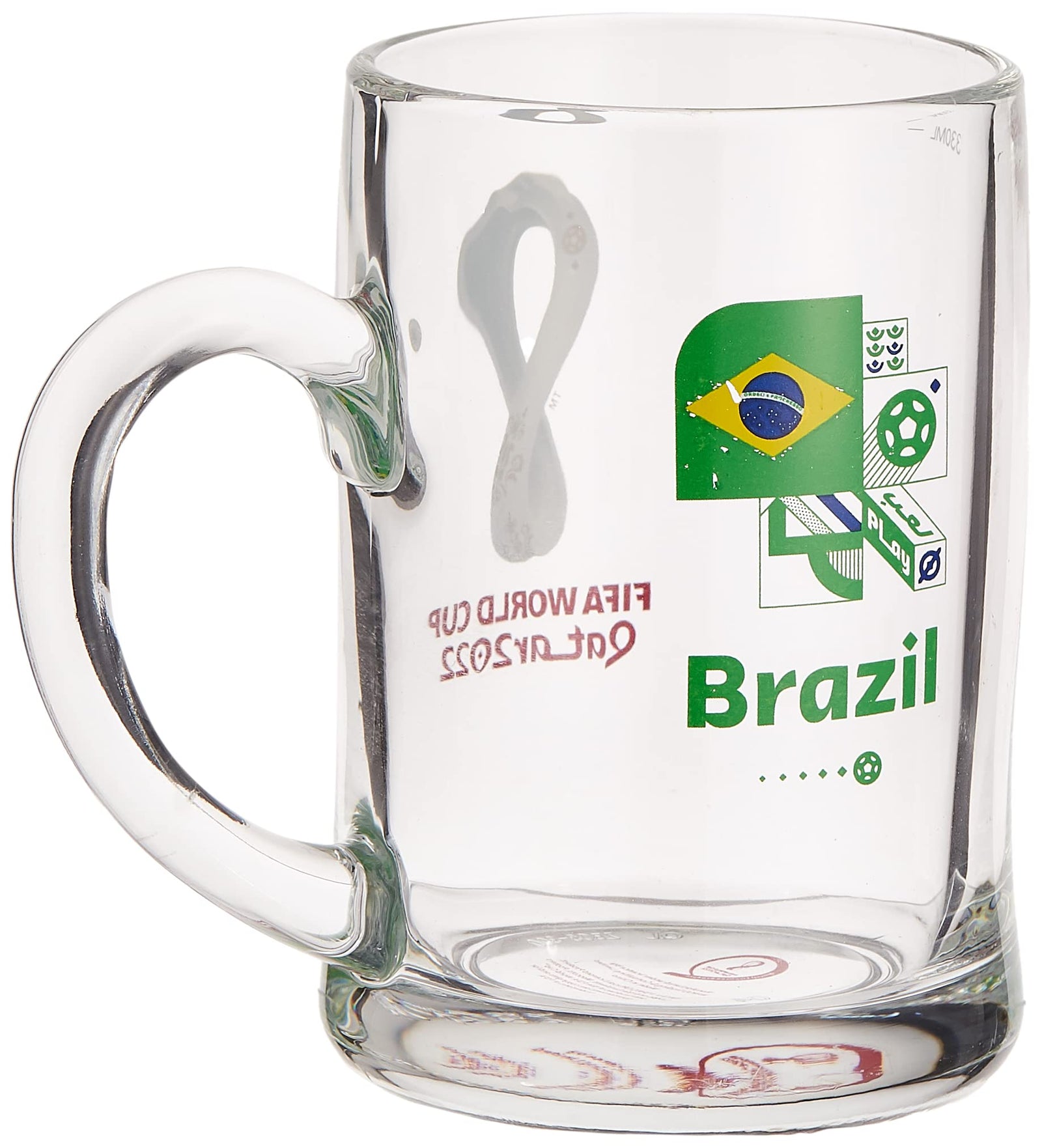 FIFA World Cup Qatar 2022 Beer Glass250 ml Brazil