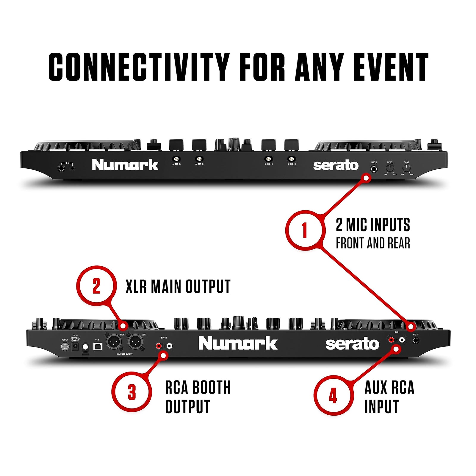 Numark NS4FX - Professional 4 - Deck DJ Controller