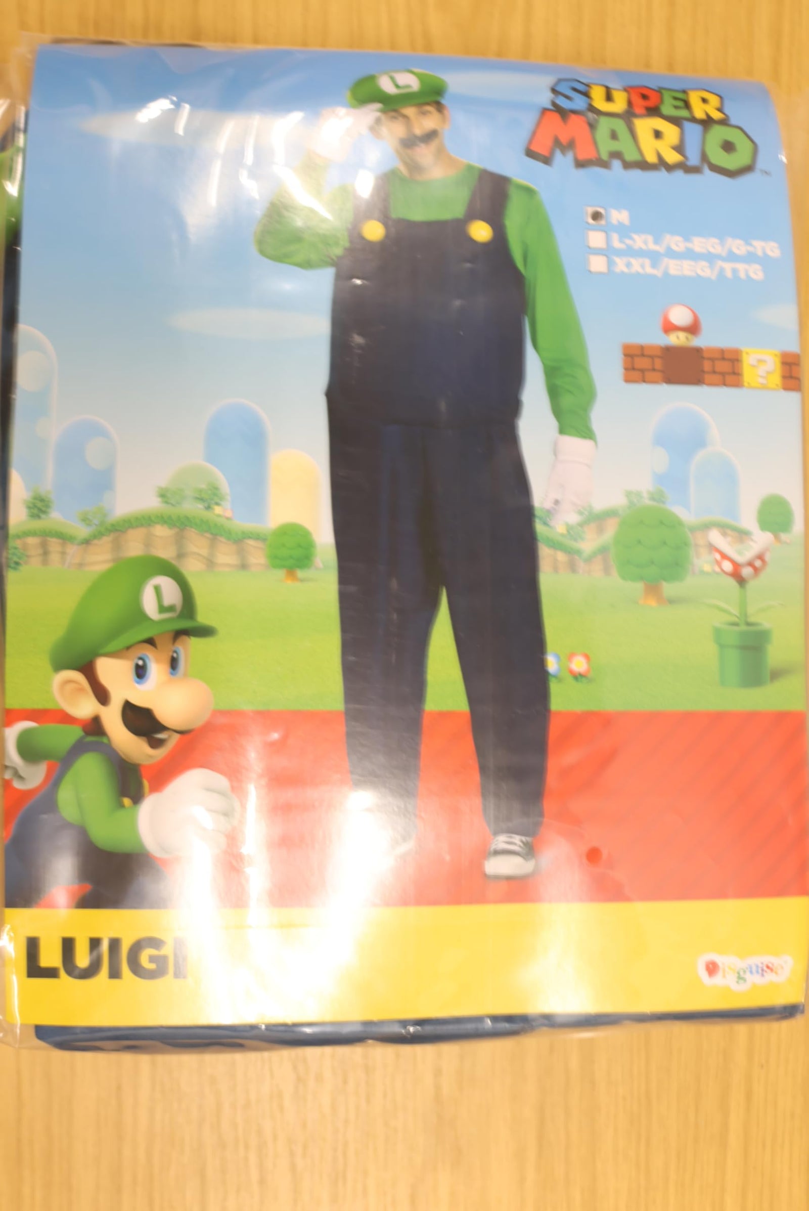 Disguise mens Luigi Deluxe Adult Costume Adult Sized Costumes (pack of 1)