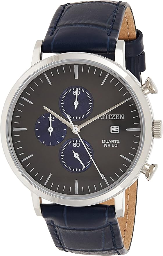 Citizen Casual Watch For Men Analog Leather - AN3610-04H