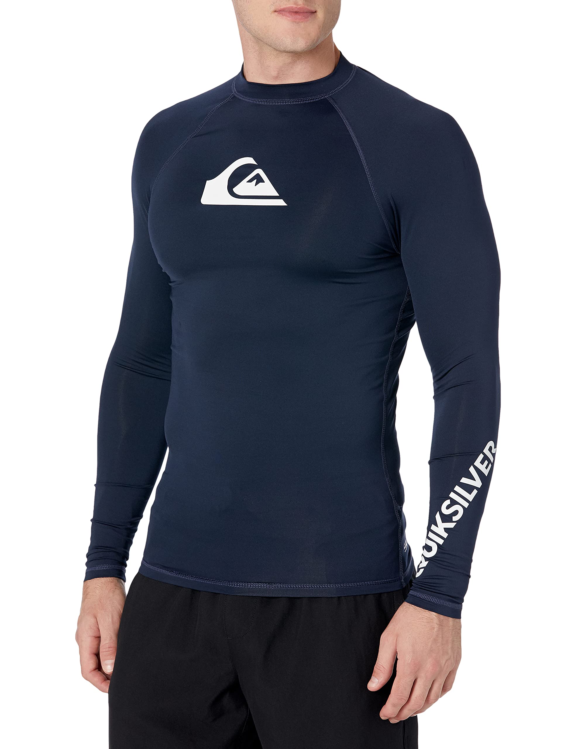 Quiksilver Men's ALL TIME LS LONG SLEEVE RASHGUARD SURF SHIRT Rash Guard Shirt