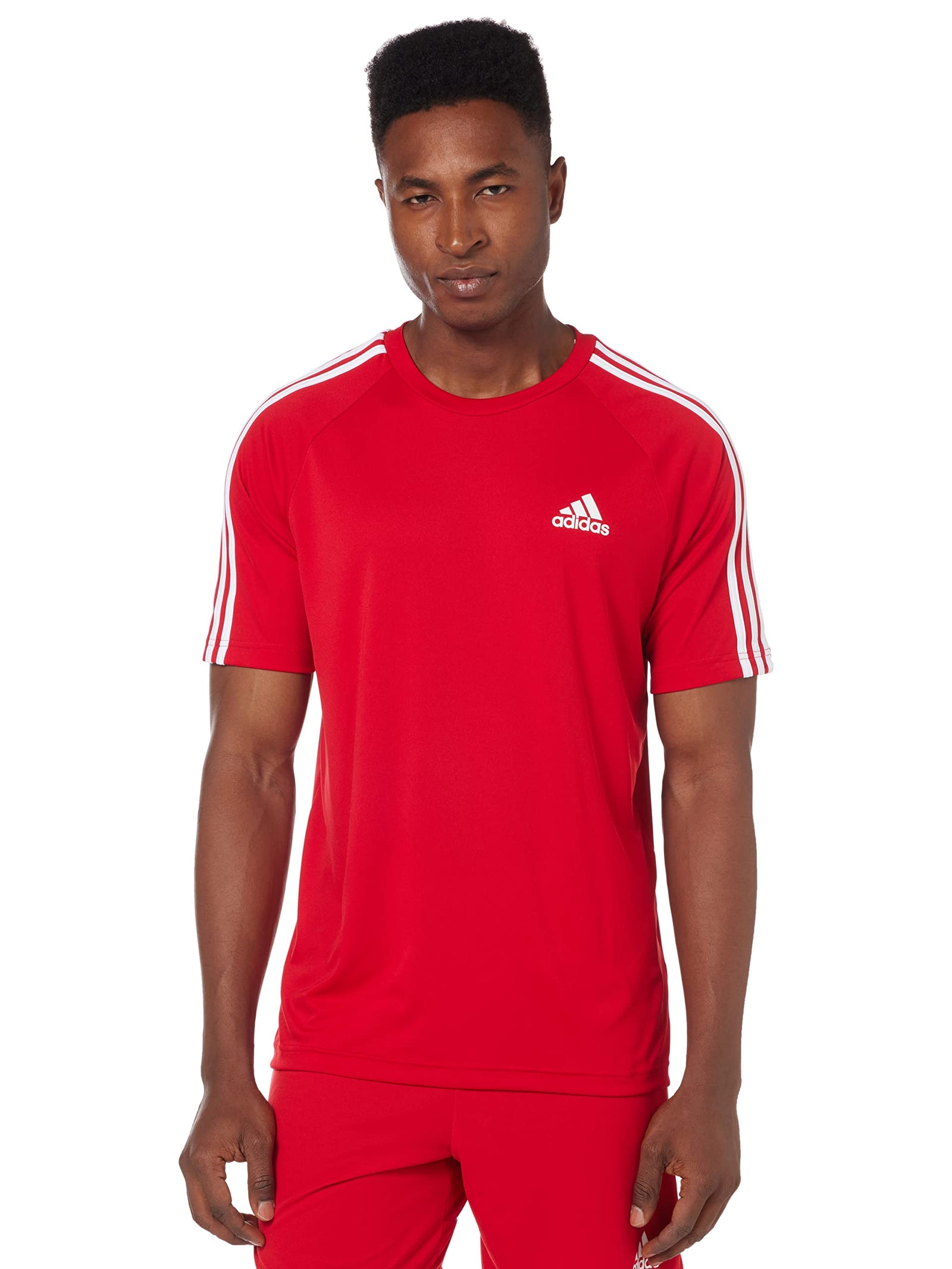 adidas Men's Men's T-shirt T-Shirt (pack of 1) , RED , M