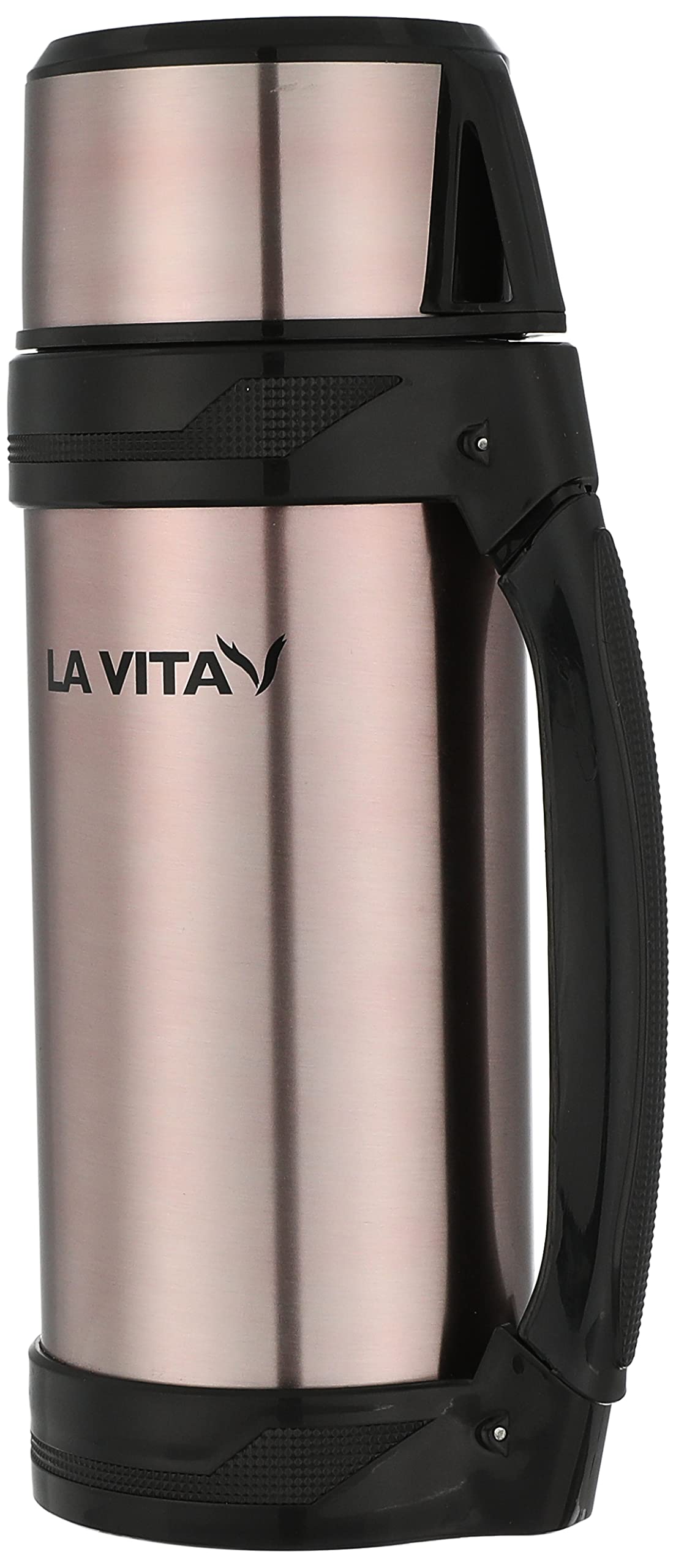 Lavita - thermos stainless steel 1.5 liter mitac rose with handle & deluxe belt