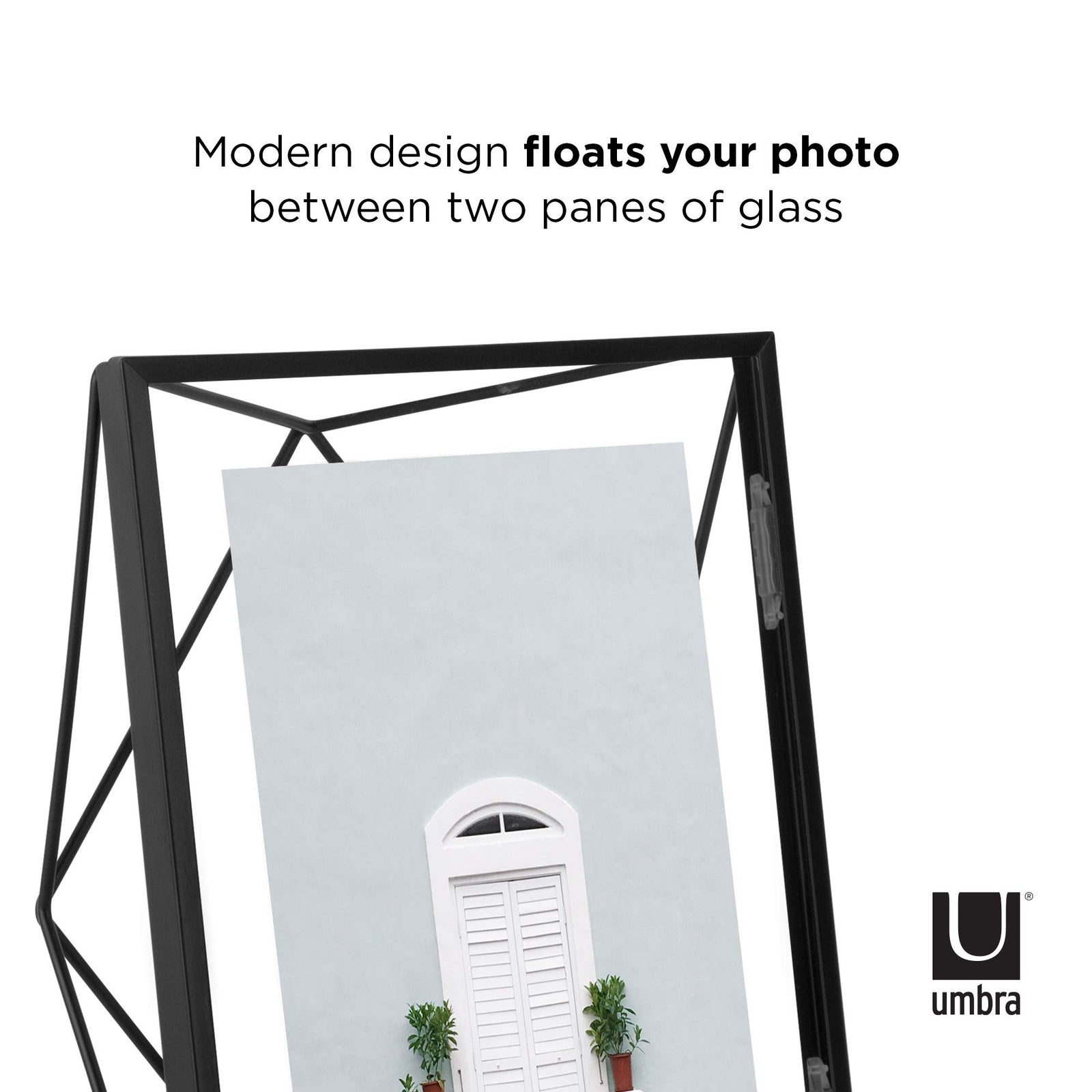 Umbra Prisma Multi Picture Frame – Photo Display for Desk or Wall, Chrome