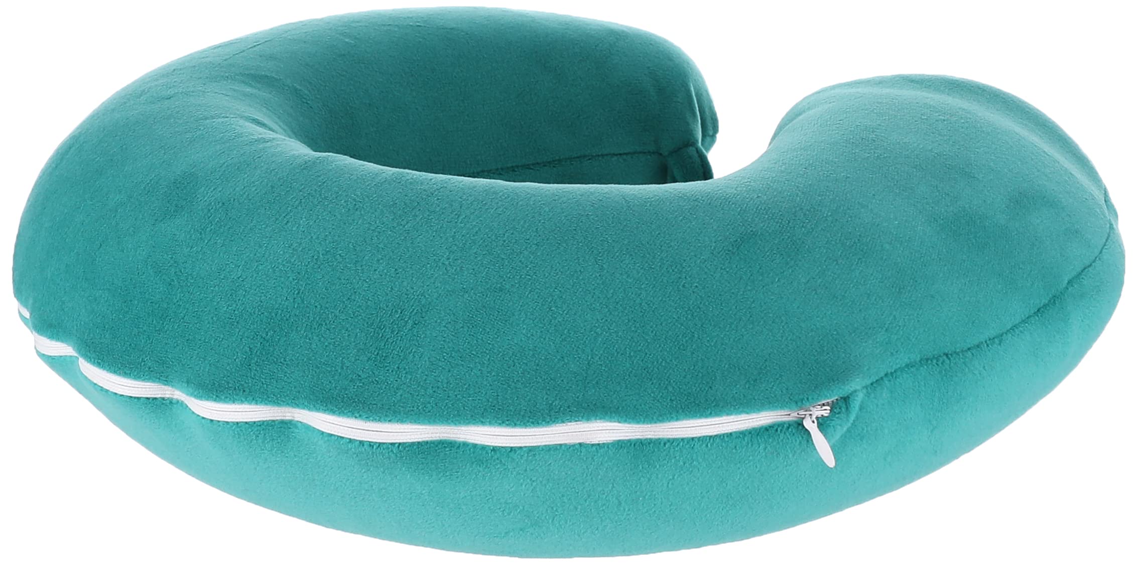 Continental comfort neck pillow memory foam velveteenteal