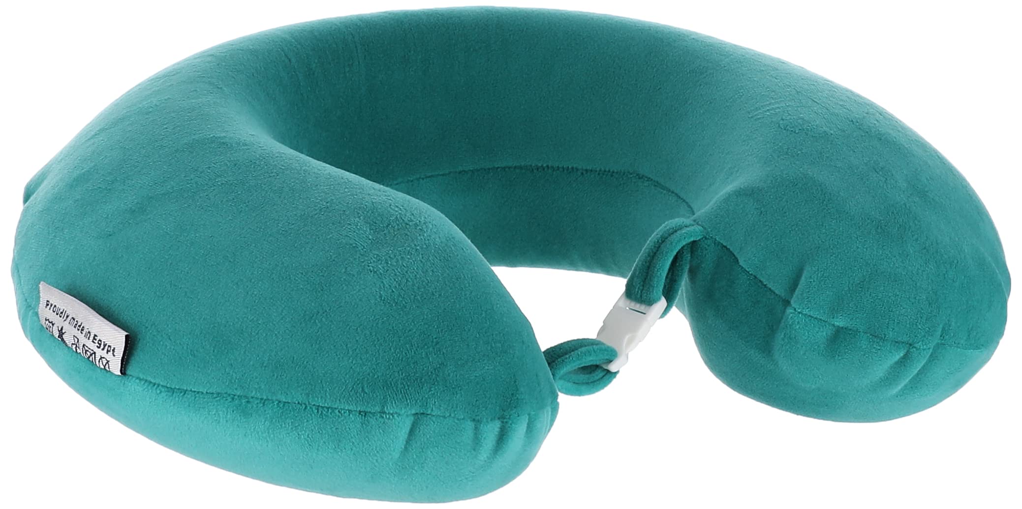 Continental comfort neck pillow memory foam velveteenteal