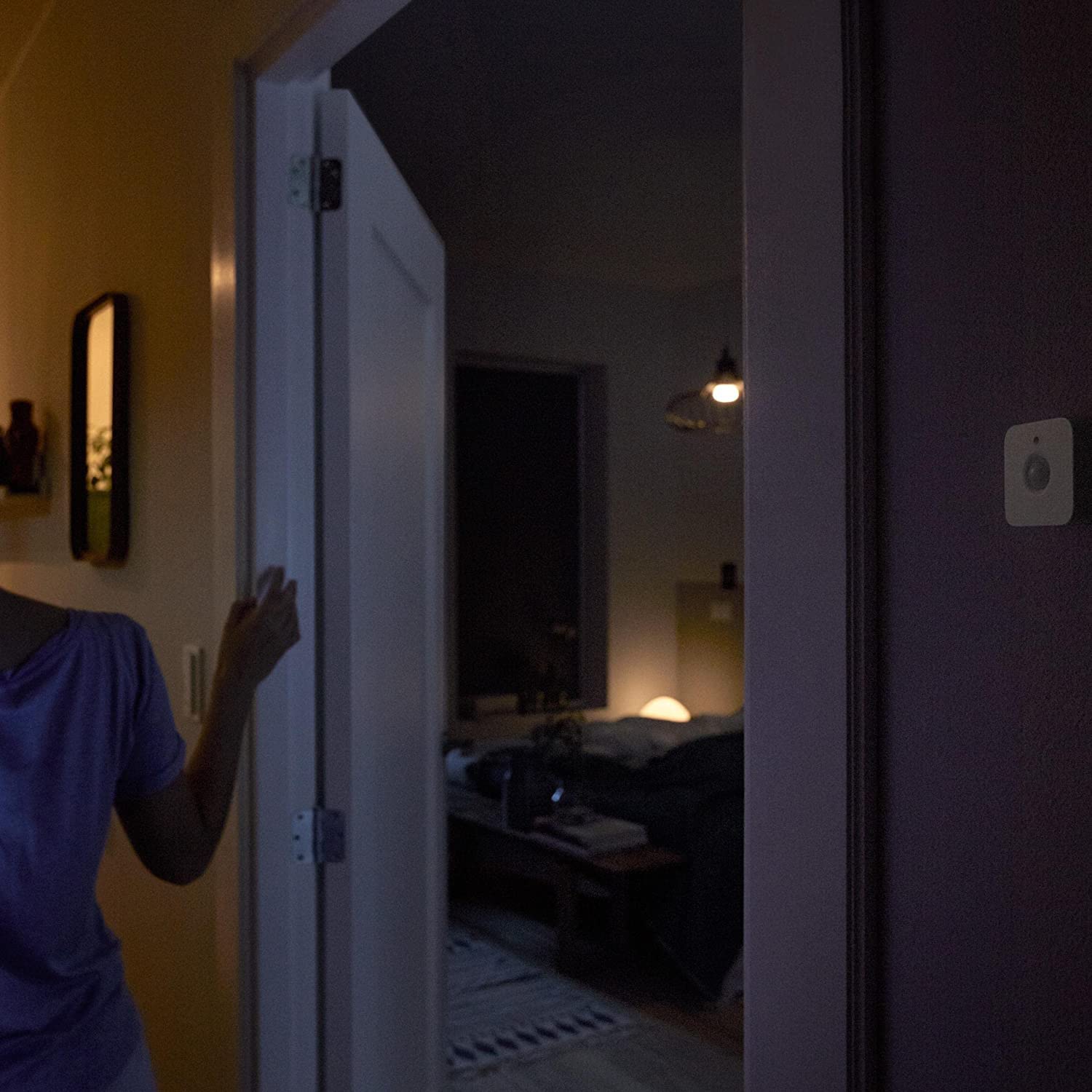 Philips Hue Indoor Motion Sensor with Wireless Control. Smart Lighting Accessory.