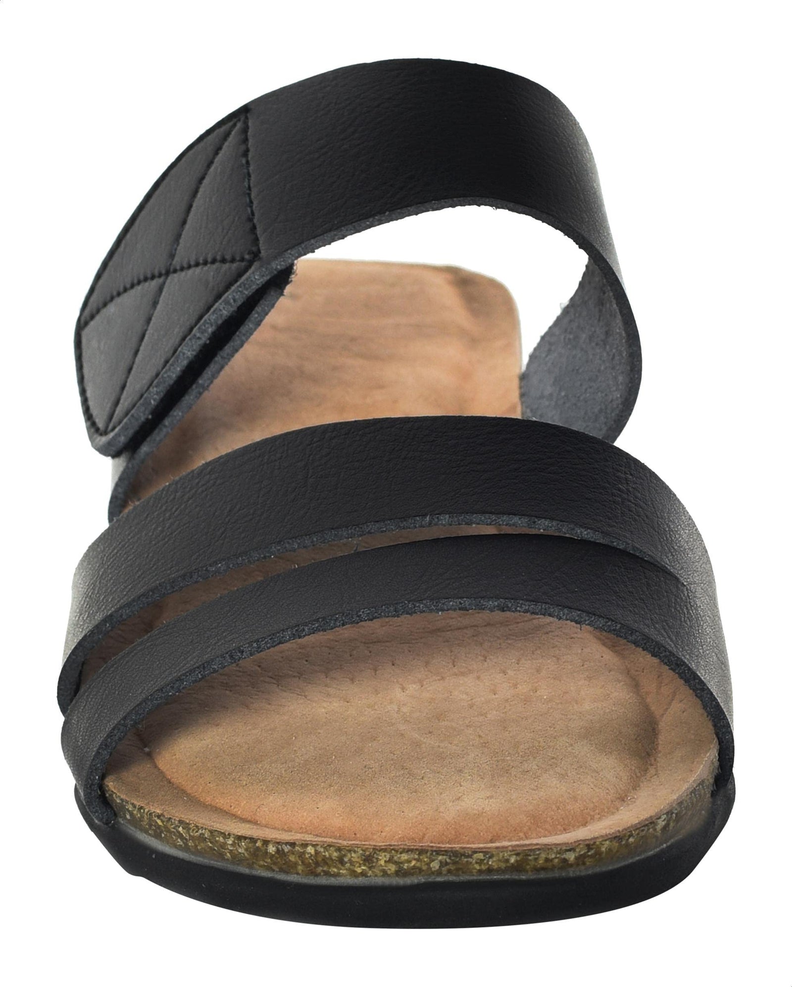 Pixi Faux Leather Velcro Closure Wedge Sandals For Women