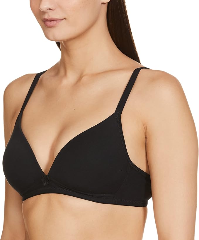 Diverse Women T-shirt Bra (Pack of 3) (DMWITPO3HL43-08_Black/White/Skin_34B)