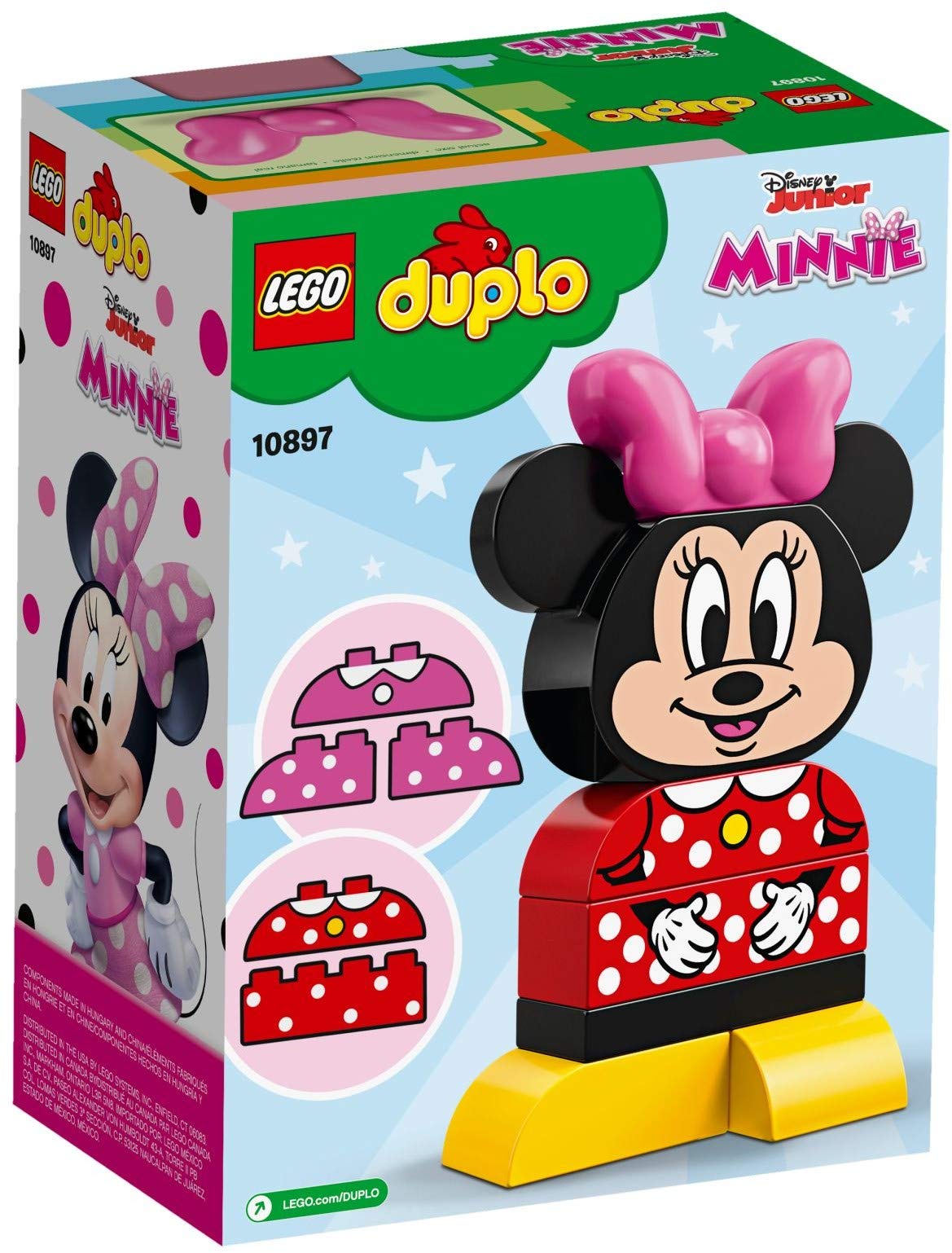 LEGO DUPLO | Disney Juniors My First Minnie Build (10897) - Building Bricks Set (10 Pieces)