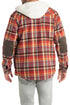 Legendary Whitetails Men's Camp Night Berber Lined Hooded Flannel Shirt Jacket