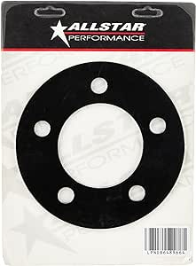 Allstar Wheel Spacer, 5 X 5.00 In Bolt Pattern, 1/4 In Thick, Steel, Black Paint, Each (All44126)