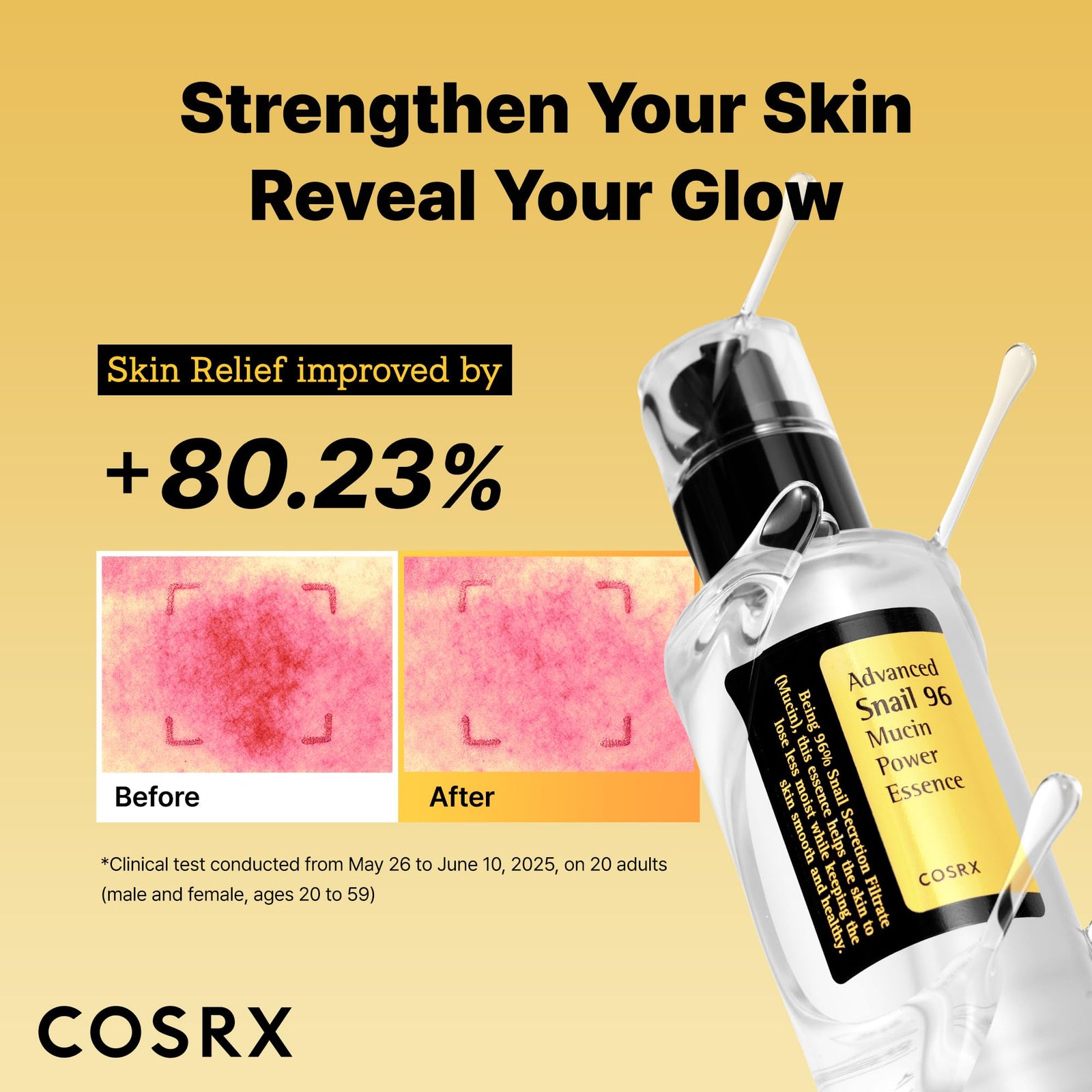 Cosrx, Advanced Snail 96 Mucin Power Essence , 3.38 Fl Oz (100 ml) -Open Box