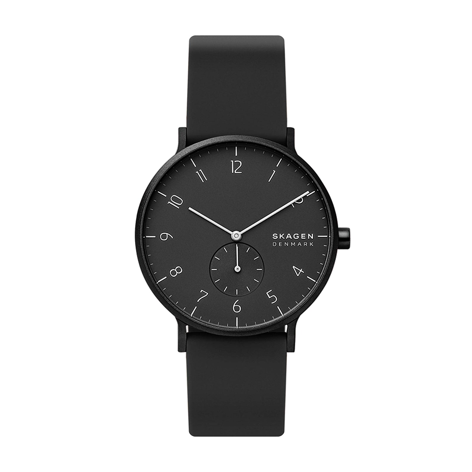 Skagen Aaren Colored Silicone Quartz Minimalistic 41mm Watch