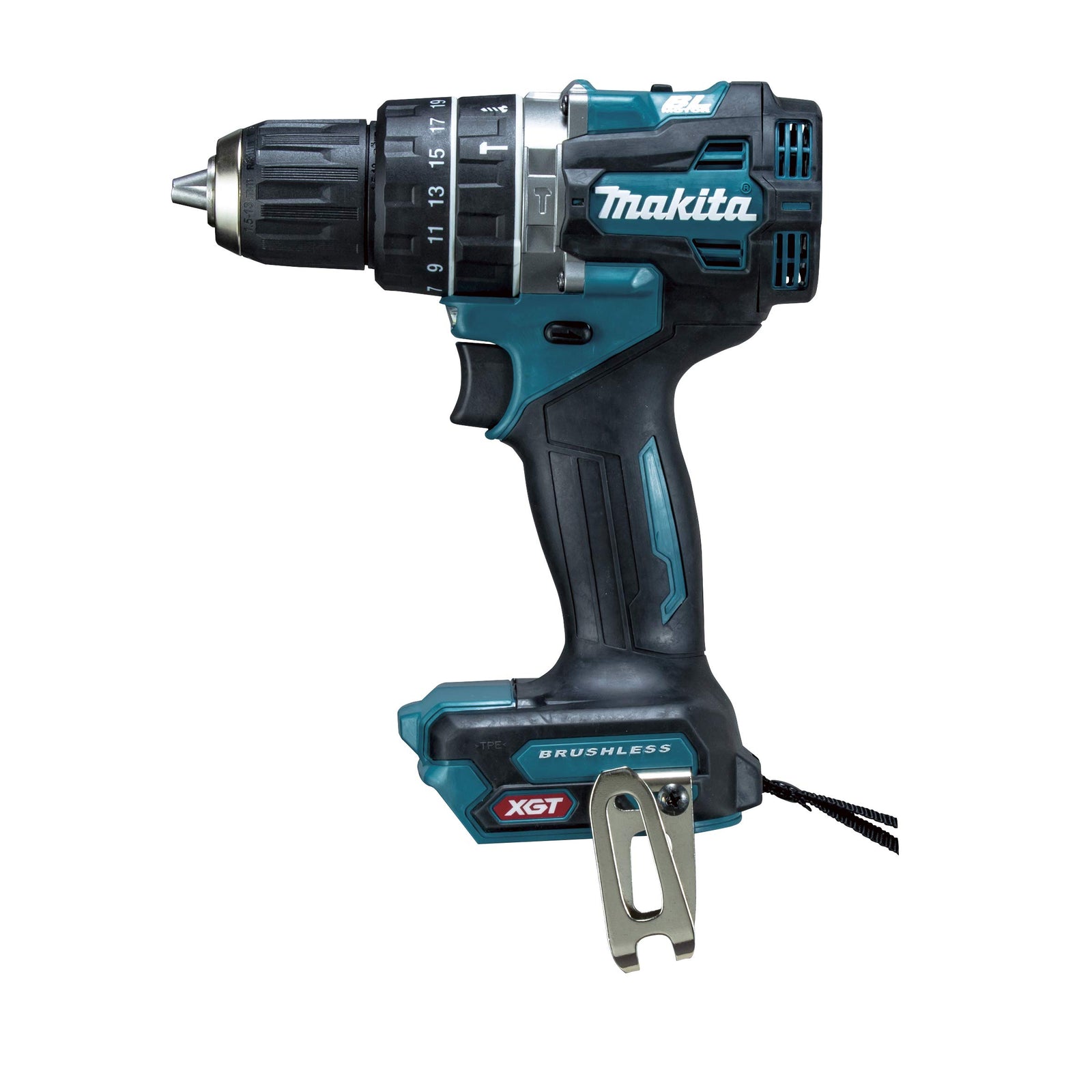 Makita 40V Max Li-Ion Xgt Brushless Hammer Drill Driver, Without Battery & Charger Blue, Hp002GZ