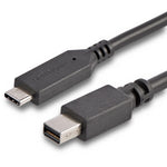 StarTech StarTech.com 6ft / 2m USB-C to Mini DisplayPort Cable - 4K 60Hz Black USB 3.1 Type C mDP Adapter (CDP2MDPMM6B)