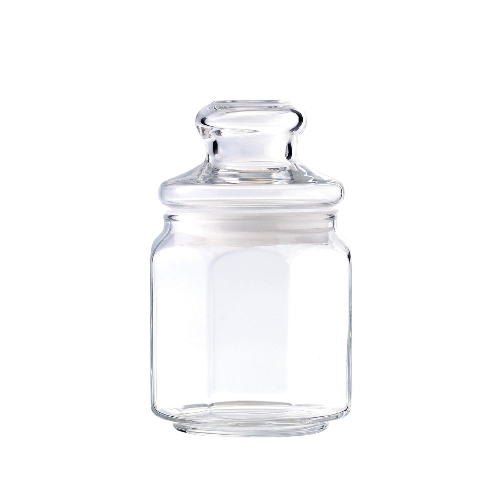 Ocean Pop Jar With Glass Lid, Set Of 2, Clear, 500 Ml, B0251702, Food Storage Container, Canister, Airtight Pantry Storage, Canning Jar