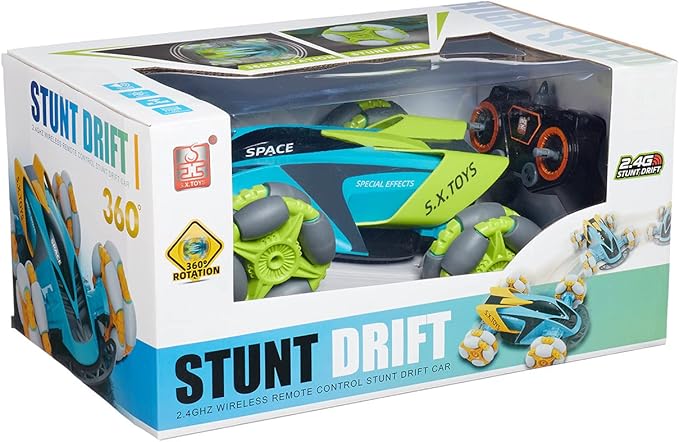 SX Toys 6601A Radio Controlled Racing Car - Blue and Green