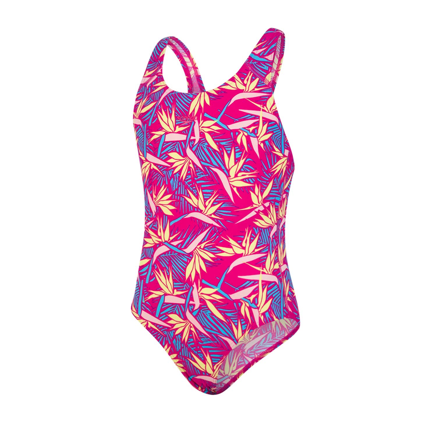 Speedo JunglePetal Allover Splashback Girls Swimsuit