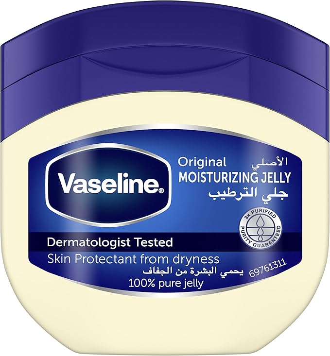 VASELINE Moisturizing Petroleum Jelly for dry skin, Original, to heal skin damage