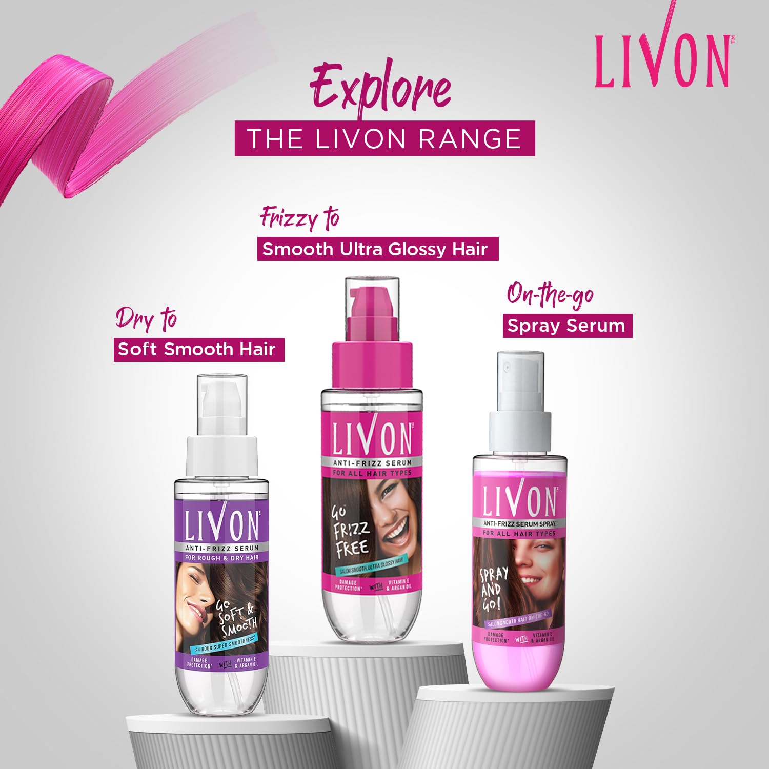 Livon Serum Reduces Hair Breakage Restores Hair Moisture Balance - 100 Ml, Packaging May Vary