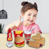 Kidwala FITTO Fast Food pretend play set burger toys for kids, fries, chicken, ice cream, salad, cheese, vegetables, popcorn, cookies, apple pie, and drink fast food playset educational toys for girls